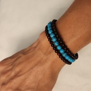 2/$20 Handmade memory wire bracelet